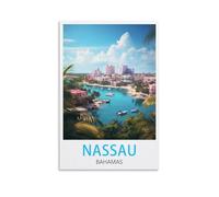 Jigsaw Puzzles for Adults 1000 Nassau Bahamas 1000 Piece Puzzle Challenging Game for The Whole for Women,Gifts for Men 38x52cm