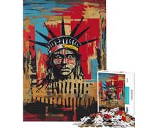 Jigsaw Puzzles for Adults 1000 Native American Statue of Liberty Puzzles for Adults Hands-on Game But Fun And Humorous Great Gifts for Gaming (Size 38x26cm)