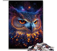 Jigsaw Puzzles for Adults 1000 Nebula Owl, for Ages 14 And over Each Piece Is Unique - Fun And Challenging Game for The Whole Family Good Gift (Size 26x38cm)