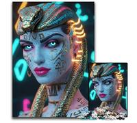 Jigsaw Puzzles for Adults 1000 Neon Cleopatra Puzzles for Adults for Family And Friends Suitable for Ages 14+ 1000 PCS(38x26cm)