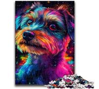 Jigsaw Puzzles for Adults 1000 Neon Dog Adult Jigsaw,learning Educational Is Ideal As A Gift for The Whole Family (75x50cm)
