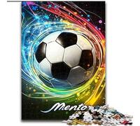 Jigsaw Puzzles for Adults 1000 Neon Football, Family Game Stress Reliever Difficult Challenge Enhance Love between Couples (Size 26x38cm)