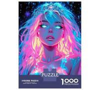 Jigsaw Puzzles for Adults 1000 Neon Princess Puzzles for Adults DIY Toys Pattern Assembly Gifts for Friends And Family 70x50cm/1000pcs
