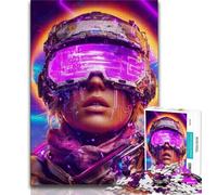 Jigsaw Puzzles for Adults 1000 Neon Warriors Puzzles for Adults,for Educational Game Challenge Toy Deal As Gifts for The Whole Family (size 75x50cm)