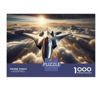 Jigsaw Puzzles for Adults 1000 Next-Gen Stealth Fighter Jet Jigsaws for Adults Relaxing Games Stress Reliever Challenging To Complete 70x50cm/1000pcs