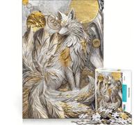 Jigsaw Puzzles for Adults 1000 Nine Tailed Fox Elegance Family Game Improve Memory Deal As Gifts for The Whole Family 38x52cm