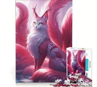 Jigsaw Puzzles for Adults 1000 Nine-tailed Fox Fantasy Landscape Family Game Improve Memory Deal As Gifts for The Whole Family 50x75cm