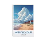Jigsaw Puzzles for Adults 1000，Norfolk Coast England Posters Puzzles for Adults, Challenging Puzzles, Puzzle Game for The Whole for Women,Gifts for Men, 52x38cm