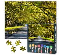 Jigsaw Puzzles for Adults 1000 Oak Tree - Hard Difficult Challenging Family Puzzle Nature Landscape, Educational Puzzle Games Home Decoration 27.5x19.7 Inch (Green Plants Series)
