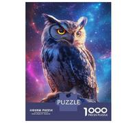 Jigsaw Puzzles for Adults 1000 Owl in Cosmos -6 Puzzle for Adults Relaxing Games But Fun And Humorous Challenging To Complete 38x26cm/1000pcs