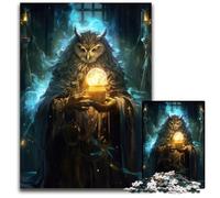 Jigsaw Puzzles for Adults 1000 Owl Time WizardPaper Jigsaw Puzzles for Adults Interactive Family Game Brain Challenge Educational Toy 1000 PCS(38x26cm)