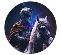 Jigsaw Puzzles for Adults 1000 Paint Holy Knight Round Jigsaw Puzzles 1000 Pieces for Adults Erfect for Home Decor, Birthdays, Holidays, And Gifts (67.5x67.5cm)