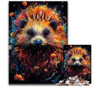 Jigsaw Puzzles for Adults 1000 Painting Colorful Hedgehog Jigsaw Puzzles for Adults Interactive Family Game Ideal Family Activity Game 1000 PCS(75x50cm)