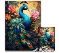 Jigsaw Puzzles for Adults 1000 Painting Colorful Peacock Art Jigsaw Puzzles for Adults Interactive Family Game Ideal Family Activity Game 1000 PCS(38x26cm)