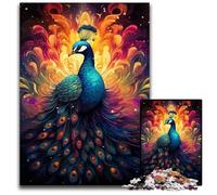 Jigsaw Puzzles for Adults 1000 Painting Colorful Peacock PaperJigsaw Puzzles for Adults Adult Game Gift Family Interactive Game Brain Challenge Gift 1000 PCS(38x26cm)