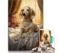 Jigsaw Puzzles for Adults 1000 Pampered Puppy 1000 Pieces for Adults,Fun Games Every Piece Is Unique - Challenging Family Fun Game (size 75x50cm)