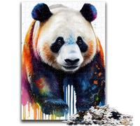 Jigsaw Puzzles for Adults 1000 Panda Bear Pop Art Animal Educational Game Challenge Toy Wall Decoration Unique Birthday And Xmas Gifts 50x75cm