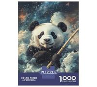 Jigsaw Puzzles for Adults 1000 Panda in The Cosmos-3 Puzzle for Adults Relaxing Games But Fun And Humorous Challenging To Complete 38x26cm/1000pcs
