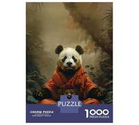 Jigsaw Puzzles for Adults 1000 Panda Monk Mystic Meditate Adult Jigsaw Puzzle Toy Wall Decor Difficult Challenge Educational Challenge 38x26cm/1000pcs