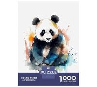 Jigsaw Puzzles for Adults 1000 Panda Watercolor Adult Jigsaw Puzzle Toy Wall Decor Difficult Challenge Educational Challenge 70x50cm/1000pcs