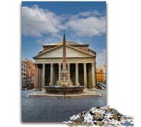 Jigsaw Puzzles for Adults 1000 Pantheon Rome Italy Poster Educational Family Game Deal As Gifts for The Whole Family for And Age 14 Years Up (size 50x75cm)