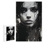 Jigsaw Puzzles for Adults 1000 PCS Abstract Monochrome Portrait Jigsaws for Adults Fun Games Perfect Decoration Challenging To Complete 1000 PCS