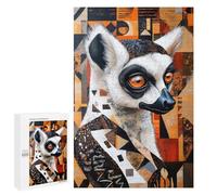 Jigsaw Puzzles for Adults 1000 PCS African Lemur Portrait Adult Jigsaw Puzzle Relax Games Wall Decoration Gifts for Friends And Family 1000 PCS