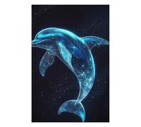 Jigsaw Puzzles for Adults 1000 PCS Algorithmic Cosmic Dolphin Jigsaws for Adults Relaxing Games Wall Decoration Fun Activities at Home 1000 PCS