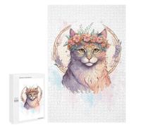 Jigsaw Puzzles for Adults 1000 PCS American Curl Cat Breed Puzzle for Adults Hands-on Game Wall Decoration Fun Activities at Home 1000 PCS