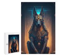 Jigsaw Puzzles for Adults 1000 PCS Anubis Egyptian God Statue Jigsaws for Adults Family Games Stress Reliever Birthday Present, Gifts, 1000 PCS