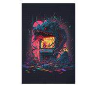 Jigsaw Puzzles for Adults 1000 PCS Arcade Monster Chaos Jigsaw Puzzle Toy Wall Decor Analysis And Logic Challenging To Complete 1000 PCS