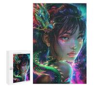 Jigsaw Puzzles for Adults 1000 PCS Asia Woman A Dragon Puzzle For Teenagerss But Fun And Humorous Wishlist with Santa Claus Unique Birthday And Xmas Gifts 1000 PCS