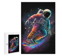 Jigsaw Puzzles for Adults 1000 PCS Astronaut Skateboarding in Space -2 Puzzle for Adults Relax Games Difficult Hard Gifts for Friends And Family 1000 PCS
