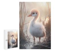 Jigsaw Puzzles for Adults 1000 PCS Baby Crane Bird in Golden Light Jigsaws for Adults Toy Wall Decor Perfect Decoration Challenging To Complete 1000 PCS