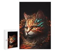 Jigsaw Puzzles for Adults 1000 PCS Beautiful Realistic Cat Adult Puzzles Brain Teaser Game Presents for Women Gifts for Friends And Family 1000 PCS