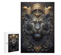 Jigsaw Puzzles for Adults 1000 PCS Black Tiger King Art Deco Puzzle For Teenagerss But Fun And Humorous Wishlist with Santa Claus Unique Birthday And Xmas Gifts 1000 PCS