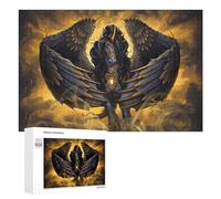 Jigsaw Puzzles for Adults 1000 PCS Black Winged Horse Mythical Artwork Puzzle for Adults Relax Games Difficult Hard Gifts for Friends And Family 1000 PCS