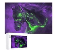 Jigsaw Puzzles for Adults 1000 PCS Blind Horse in Purple Haze Puzzle for Adults Hands-on Game Wall Decoration Fun Activities at Home 1000 PCS