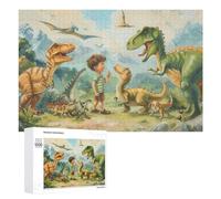 Jigsaw Puzzles for Adults 1000 PCS Boy Meets Dinosaurs in Fantasy World Jigsaw Relaxing Games Analysis And Logic Unique Birthday And Xmas Gifts 1000 PCS