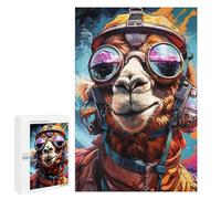 Jigsaw Puzzles for Adults 1000 PCS Camel in Spacesuit Artwork Puzzle for Adults Relax Games Difficult Hard Gifts for Friends And Family 1000 PCS
