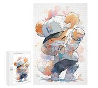 Jigsaw Puzzles for Adults 1000 PCS Chibi Fox Rapper Art Print Puzzle For Teenagerss But Fun And Humorous Wishlist with Santa Claus Unique Birthday And Xmas Gifts 1000 PCS