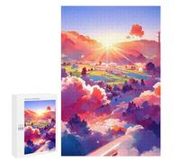 Jigsaw Puzzles for Adults 1000 PCS Cloudy Sunset Fantasy Jigsaws for Adults Fun Games Perfect Decoration Challenging To Complete 1000 PCS