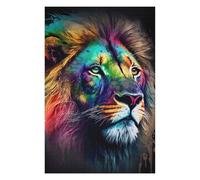 Jigsaw Puzzles for Adults 1000 PCS Color Splash Lion Jigsaws for Adults Relaxing Games Wall Decoration Fun Activities at Home 1000 PCS