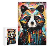 Jigsaw Puzzles for Adults 1000 PCS Colorful Abstract Panda Art Jigsaws for Adults Fun Games Perfect Decoration Challenging To Complete 1000 PCS