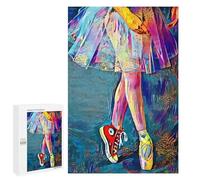 Jigsaw Puzzles for Adults 1000 PCS Colorful Dance Shoes Puzzle for Adults Relax Games Difficult Hard Gifts for Friends And Family 1000 PCS
