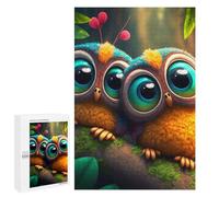 Jigsaw Puzzles for Adults 1000 PCS Colorful Forest Owls Jigsaw Puzzle Family Game But Fun And Humorous Birthday Present, Gifts, 1000 PCS