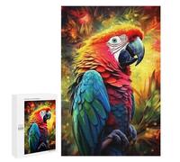 Jigsaw Puzzles for Adults 1000 PCS Colorful Macaw Portrait Jigsaws for Adults Fun Games Perfect Decoration Challenging To Complete 1000 PCS