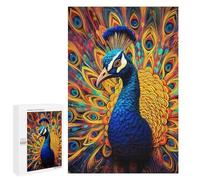 Jigsaw Puzzles for Adults 1000 PCS Colorful Peacock Artwork-20 Puzzle for Adults Relax Games Difficult Hard Gifts for Friends And Family 1000 PCS