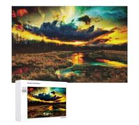 Jigsaw Puzzles for Adults 1000 PCS Colorful Sunset Reflections in Nature Puzzle for Adults Relax Games Difficult Hard Gifts for Friends And Family 1000 PCS