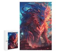 Jigsaw Puzzles for Adults 1000 PCS Dragon Cityscape Jigsaw Puzzle Family Game But Fun And Humorous Birthday Present, Gifts, 1000 PCS
